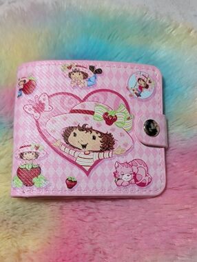 Pink Strawberry Shortcake Snap Wallet